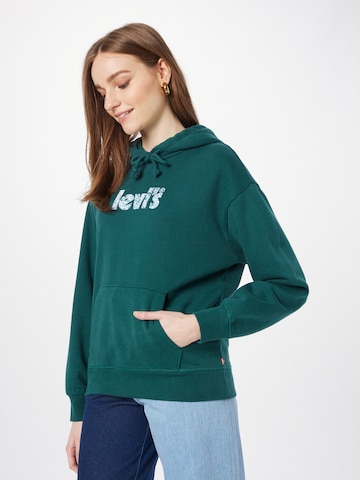 LEVI'S ® - Sweatshirt 'Graphic Standard Hoodie' em verde: frente