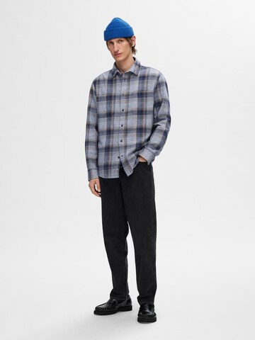 Regular fit Camicia 'SLHOwen' di SELECTED HOMME in blu