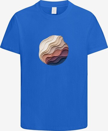 HUSKSWARE Shirt 'Grafik' in Blue: front