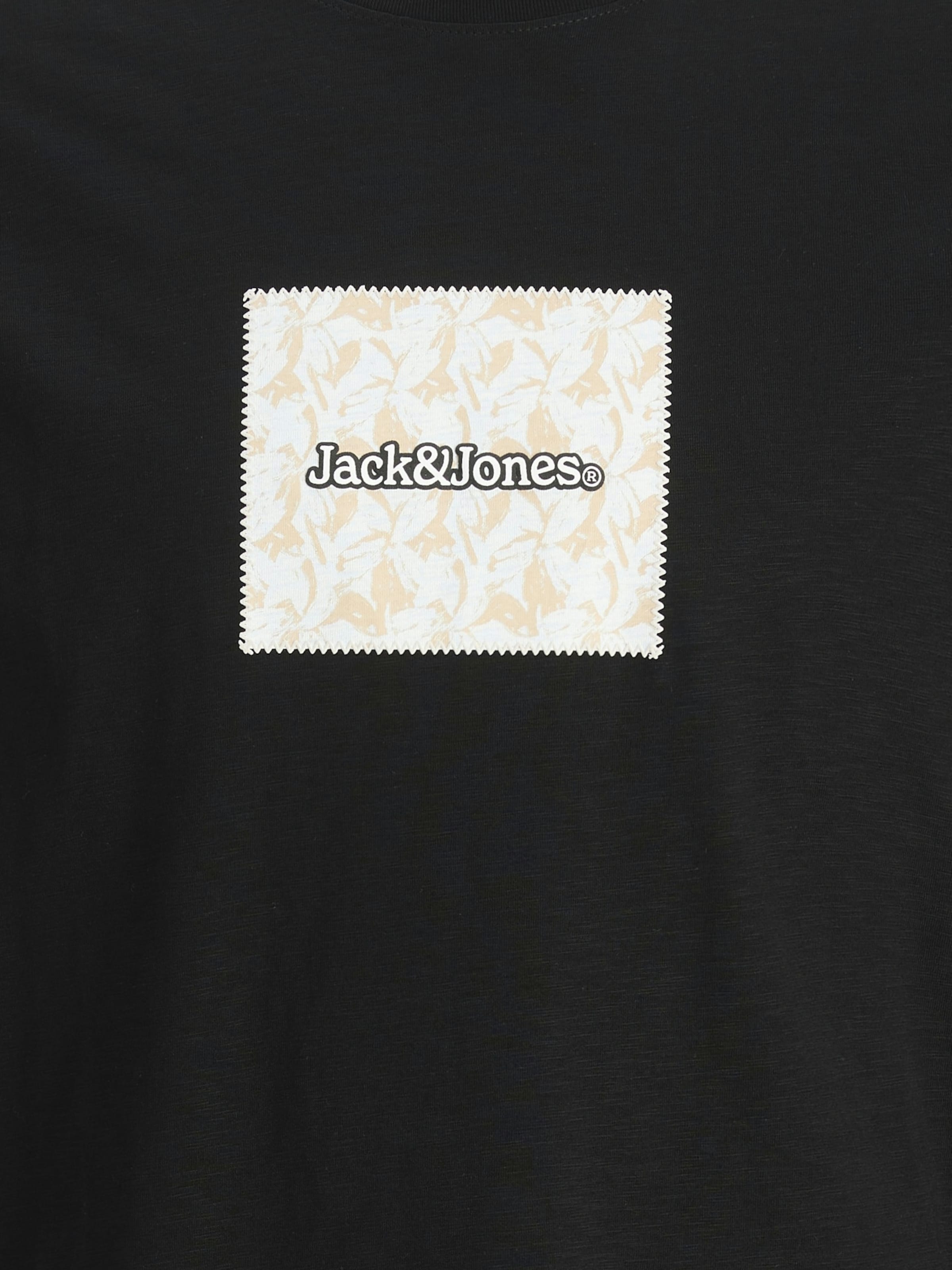 T-Shirt 'Split' Jack & Jones Junior en noir