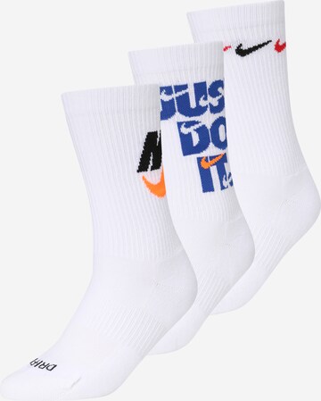 NIKE Sportsocken 'Nike Everyday Plus Cushioned' in Weiß: predná strana