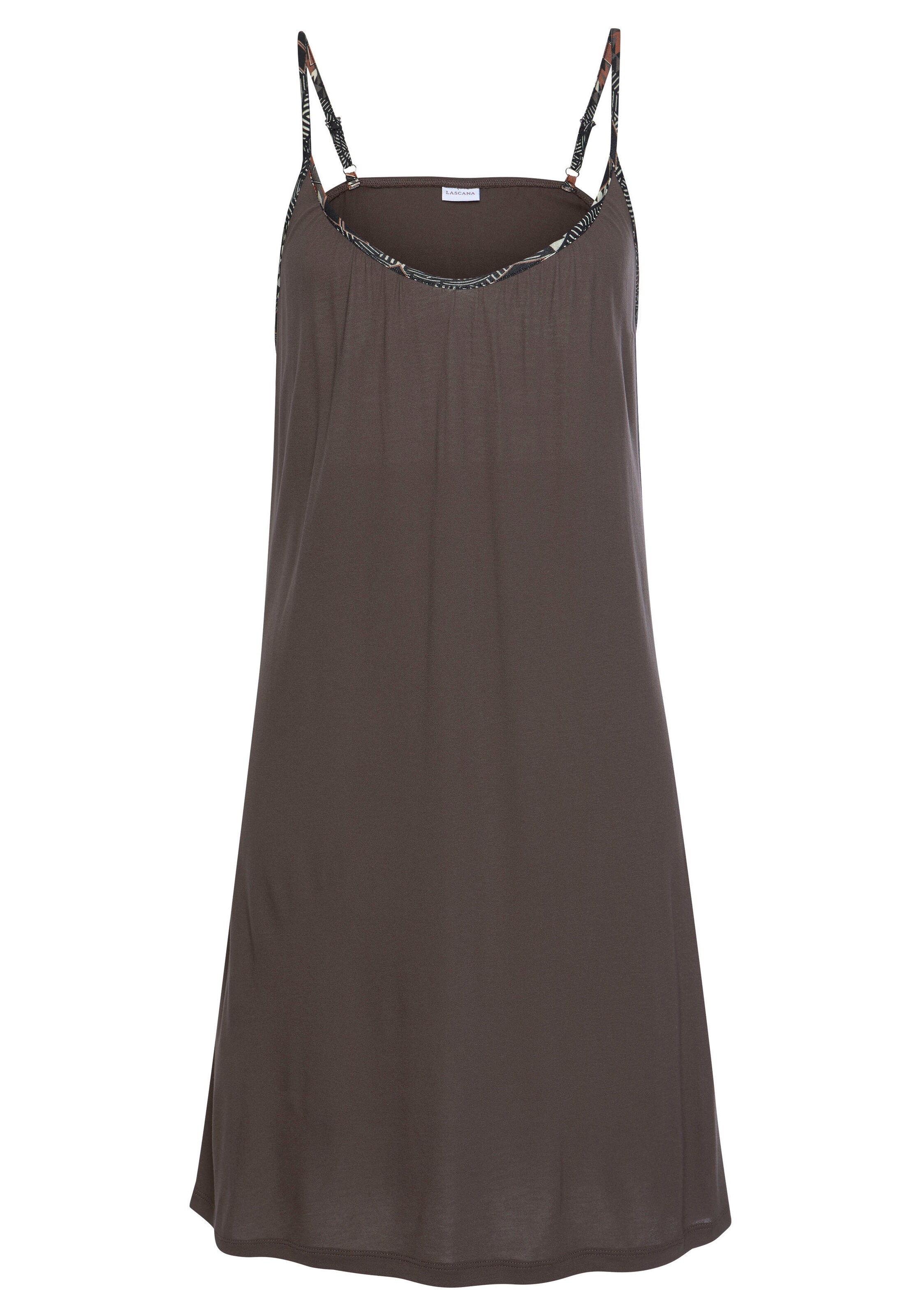 LASCANA Negligée in Braun: Vorderseite