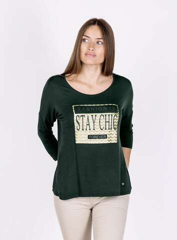 žalia Key Largo Marškinėliai 'STAY': priekis