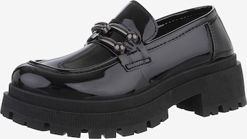 Ital-Design Classic Flats in Black: front