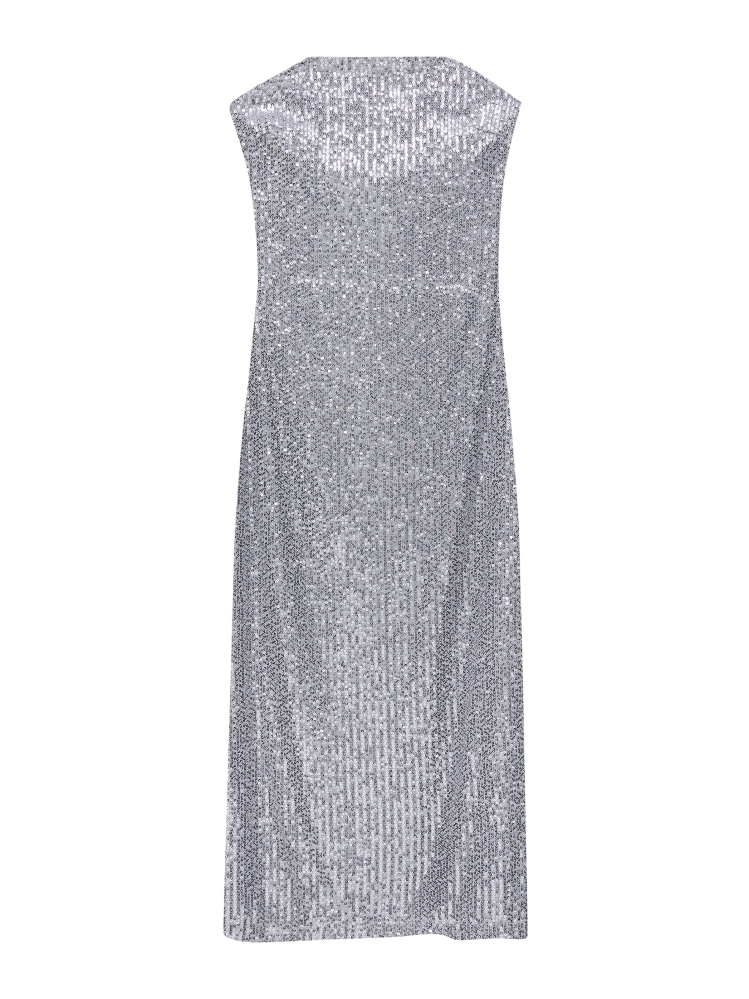 Pull&Bear Kleid in Silber: Vorderseite