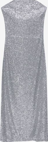 Pull&Bear Sukienka w kolorze srebrny: przód