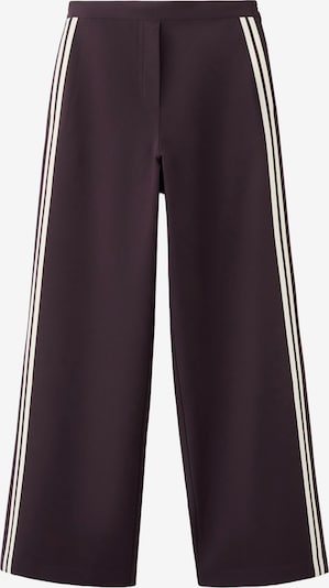 MANGO Housut värissä viininpunainen / valkoinen, Tuotenäkymä