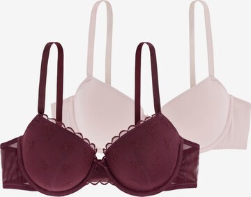 Dorina Push-up BH 'Elvera' in Pink: predná strana