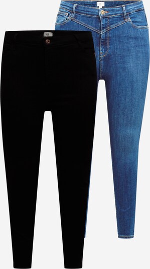 River Island Plus Jean en bleu / noir, Vue avec produit