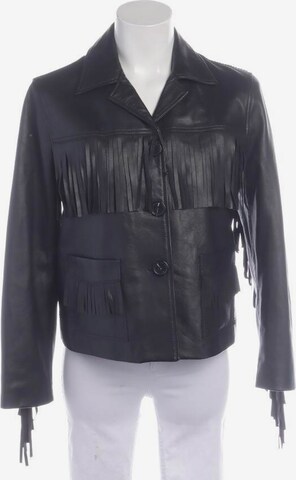 Just Cavalli Lederjacke / Ledermantel M in Schwarz: predná strana