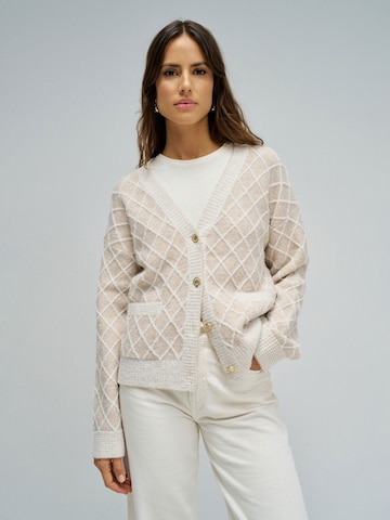 Salsa Jeans Gebreid vest in Beige: voorkant