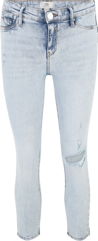 River Island Petite Skinny Jeans 'MOLLY' in Hellblau River Island Petite Skinny Jeans 'MOLLY' in Hellblau