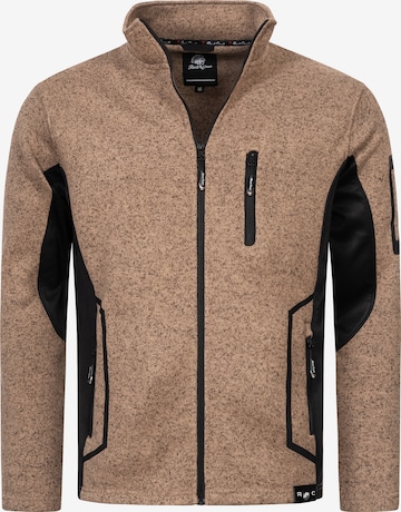Rock Creek Fleecejacke in Beige: Vorderseite