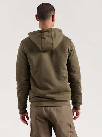 BLEND Zip-Up Hoodie 'BHFERA' in Green