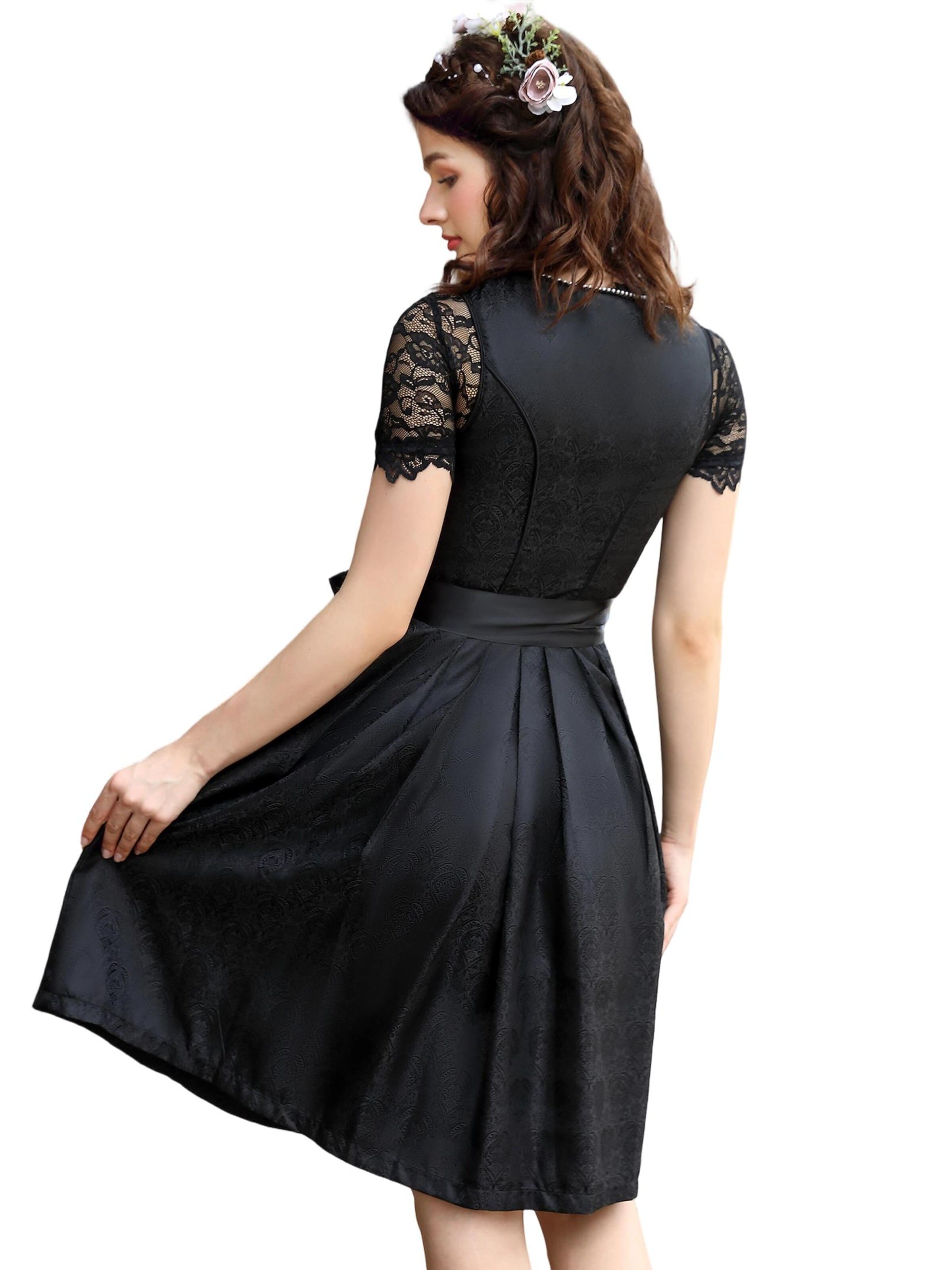 Yesfashion Dirndl w kolorze czarny