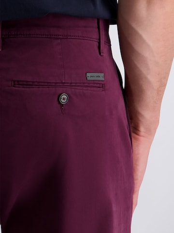 PIERRE CARDIN Regular Elegante Chinohose 'Calais', atmungsaktiv, pflegeleicht in Rot