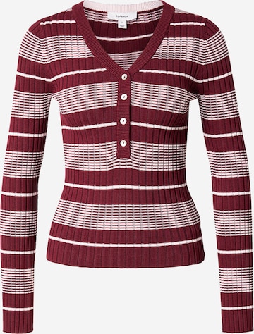 raudona TOPSHOP Megztinis 'TRISTA': priekis