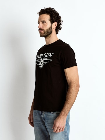 TOP GUN Shirt 'TG25022' in Black