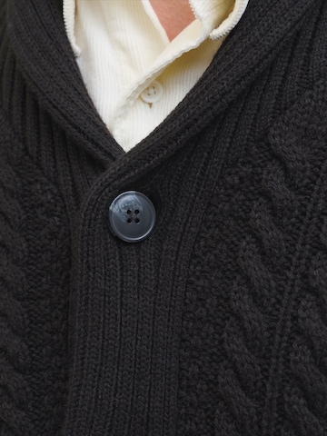 JACK & JONES Knit cardigan 'JJPAUL' in Black
