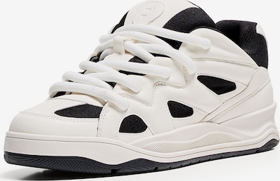 Bershka Trampki niskie w kolorze czarny / białym, Podgląd produktu