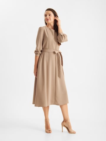 Jascha Stockholm Kleid 'Hedda' in Beige: Vorderseite