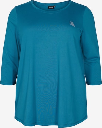 Active by Zizzi - Camisa funcionais em azul: frente