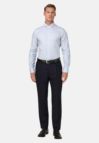 Coupe slim Chemise business Boggi Milano en bleu
