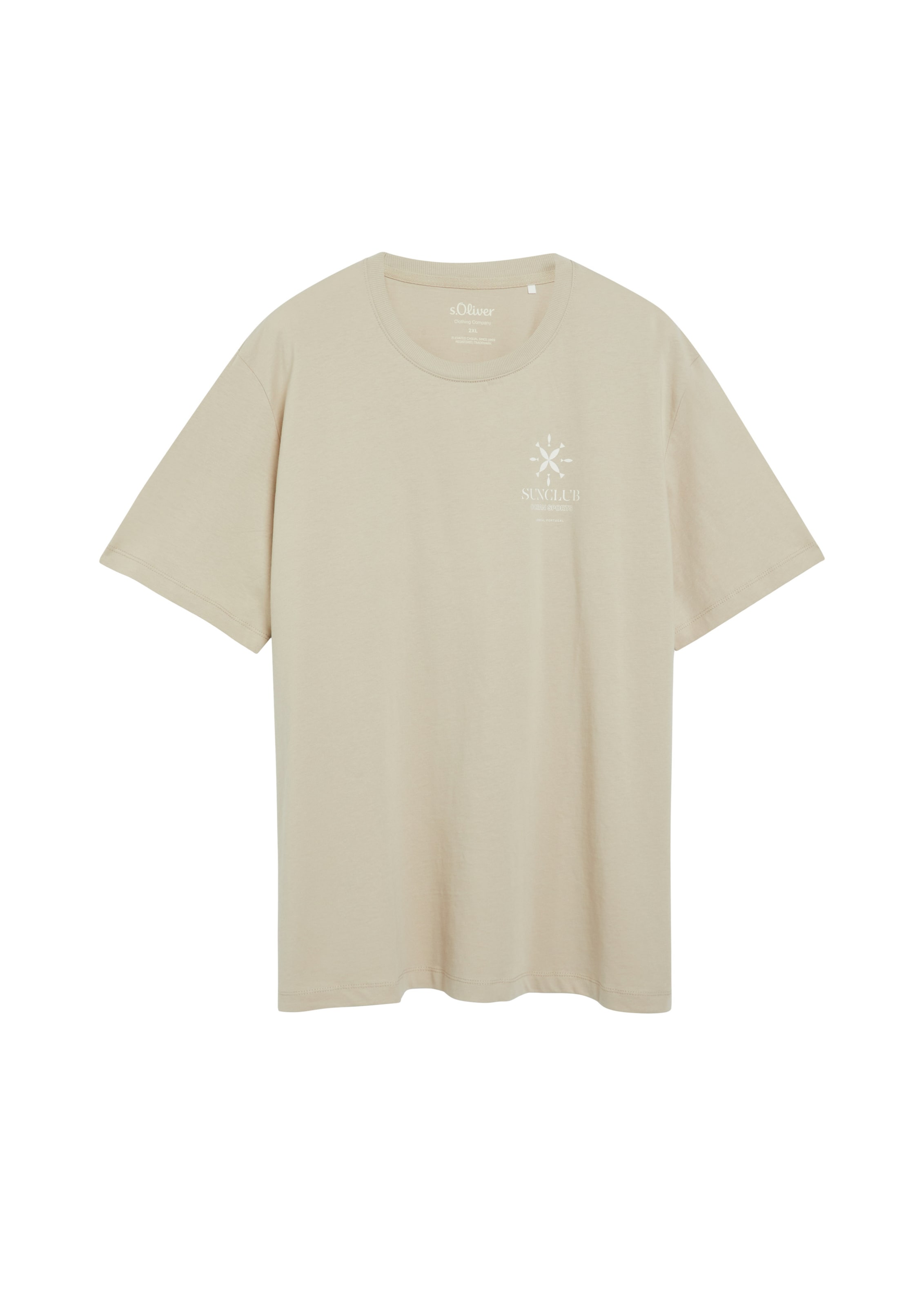 s.Oliver T-Shirt in Beige: Vorderseite