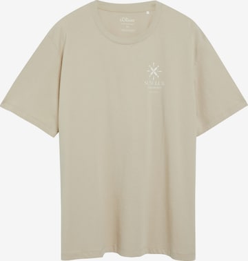 s.Oliver T-Shirt in Beige: Vorderseite