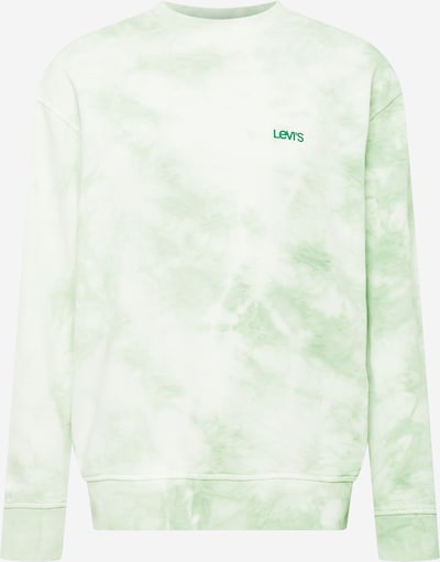 Bluză de molton LEVI'S pe verde mentă / alb, Vizualizare produs