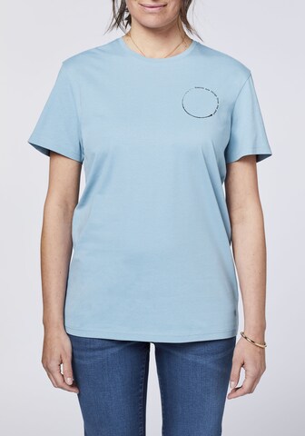 Detto Fatto Unisex T-Shirt ' mit Print-Botschaft ' in Blau