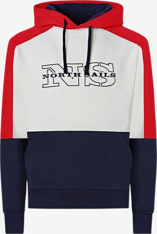 North Sails Kapuzensweatshirt 'Colour-block sweatshirt' in Blau: predná strana