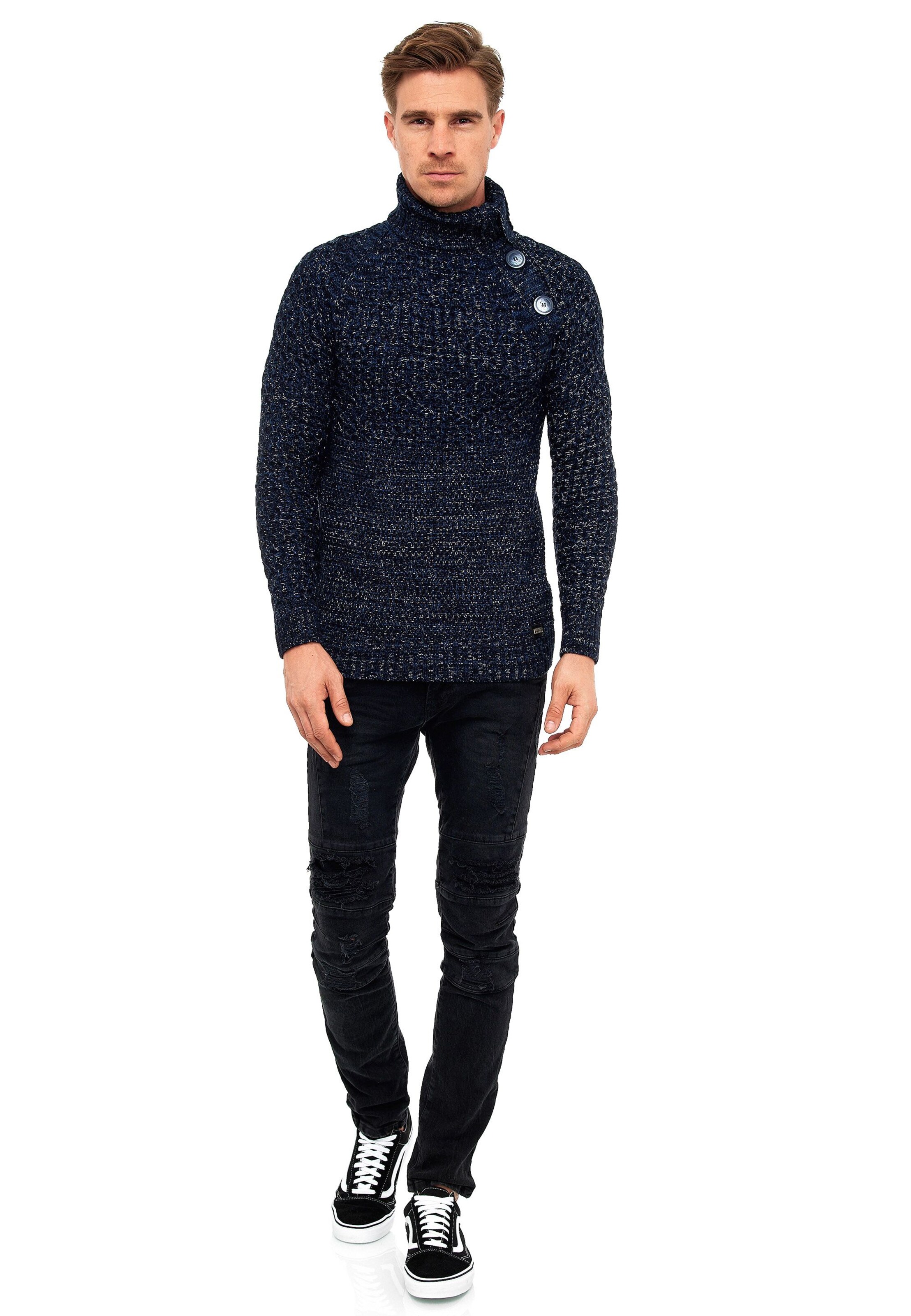 Rusty Neal Pullover in Blau