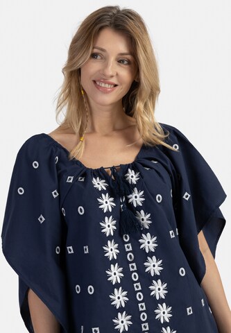 usha FESTIVAL Poncho in Blau