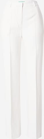 Regular Pantaloni cu dungă de la UNITED COLORS OF BENETTON pe alb: față
