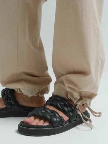 Seamless Basic Regular Pants ' Lago pants ' in Beige