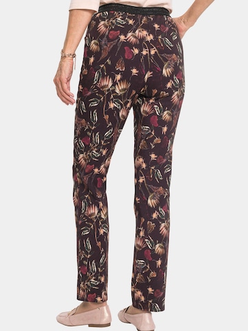 Goldner Slimfit Hose 'Louisa' in Schwarz