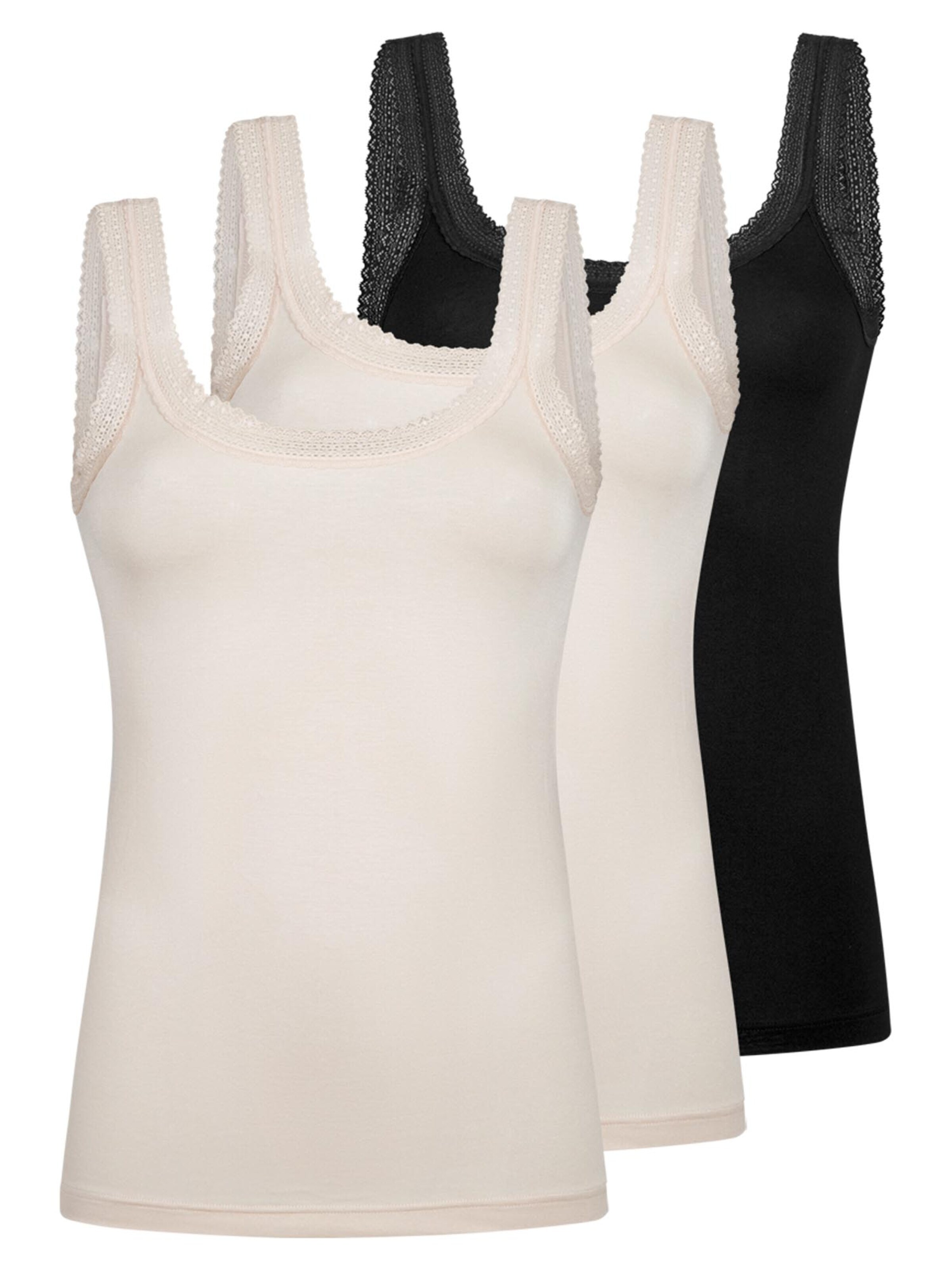 Mey Undershirt 'Modal Lace' in Brown: front