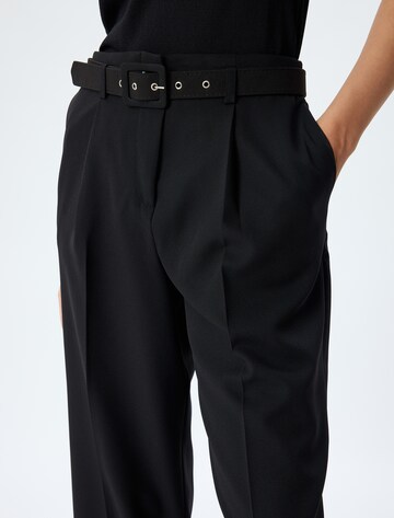 Koton Wide leg Pleat-Front Pants in Black