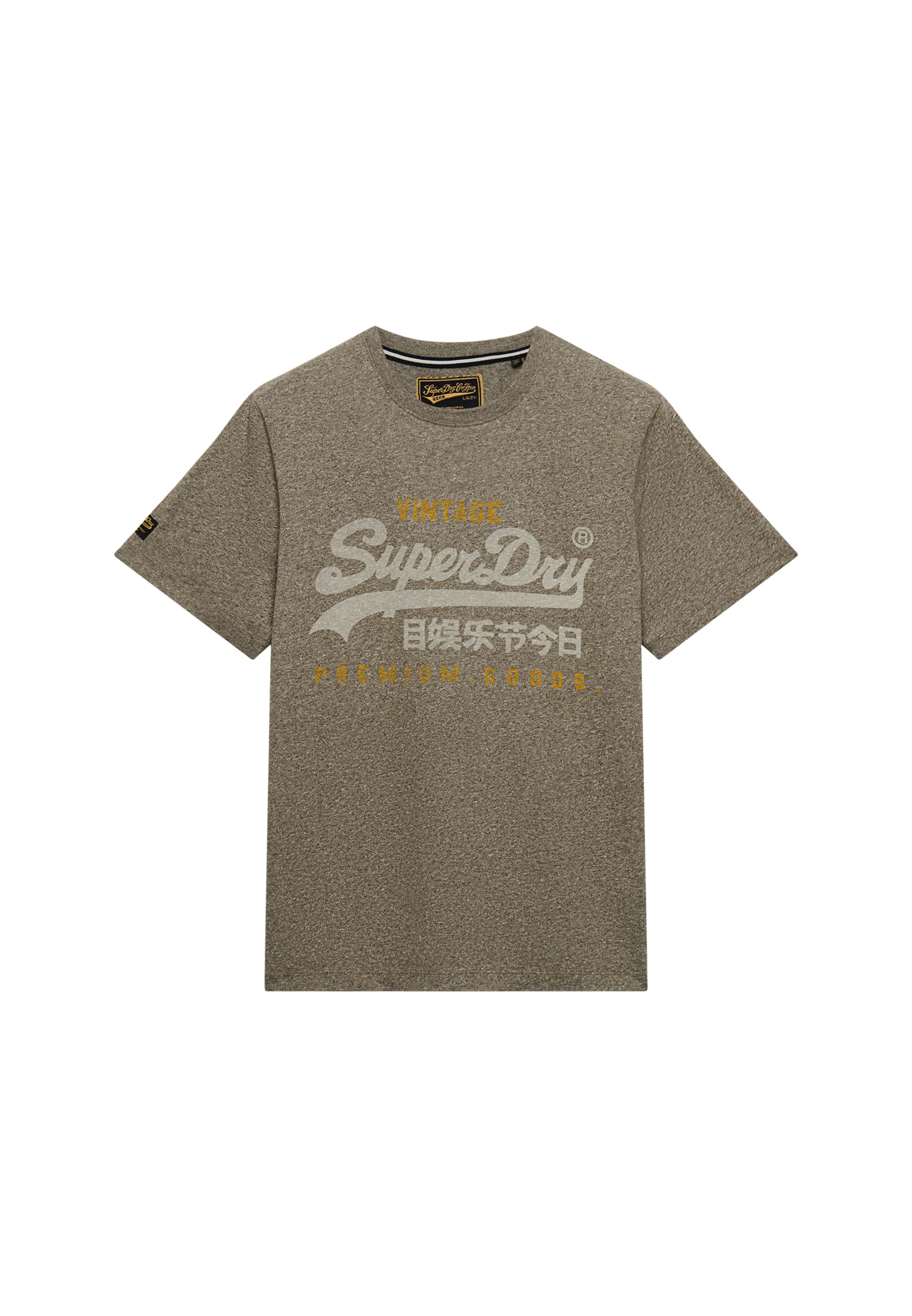 Superdry & Co Μπλουζάκι 'HERITAGE' σε πράσινο: μπροστά
