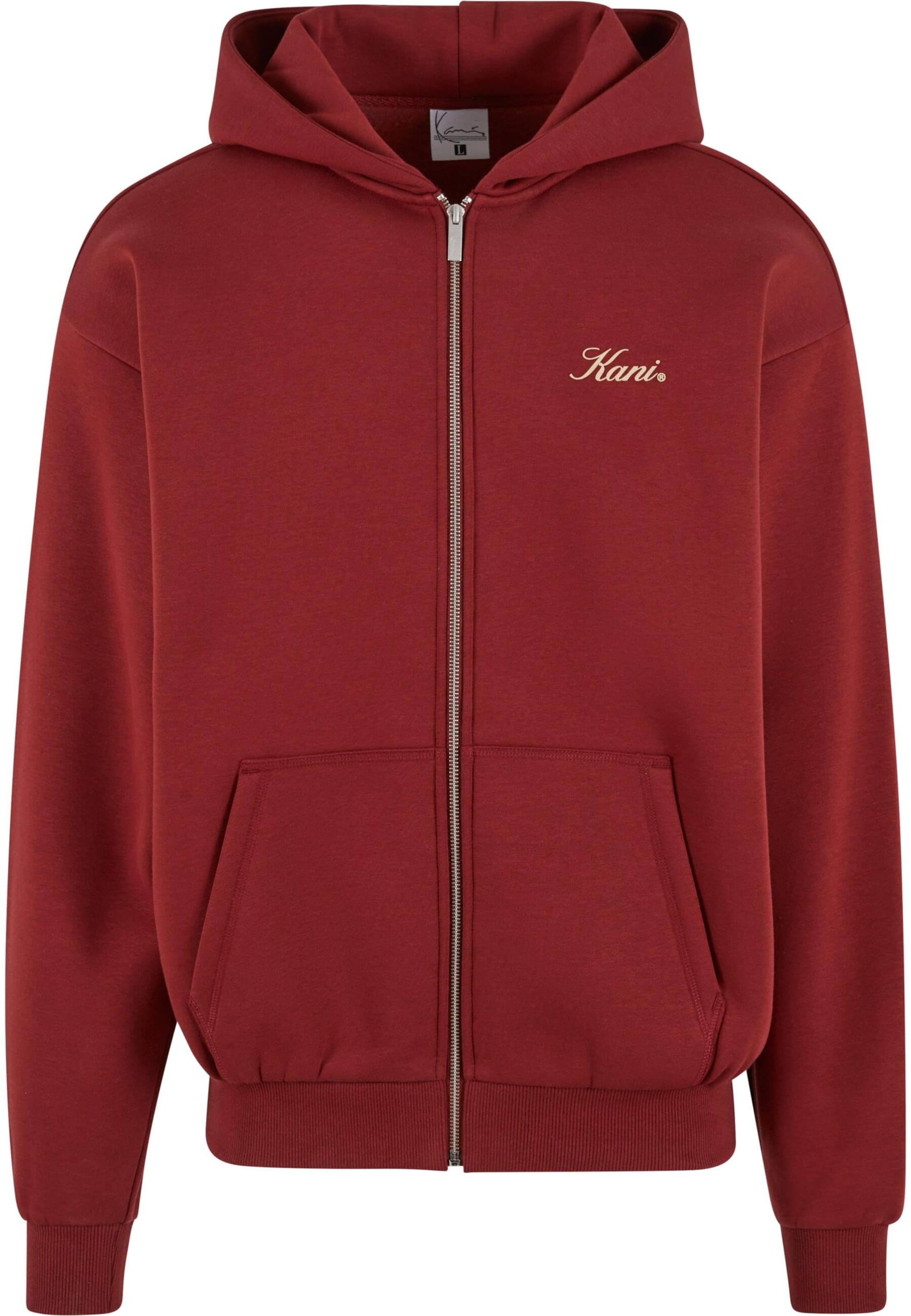 Giacca di felpa di Karl Kani in rosso: frontale