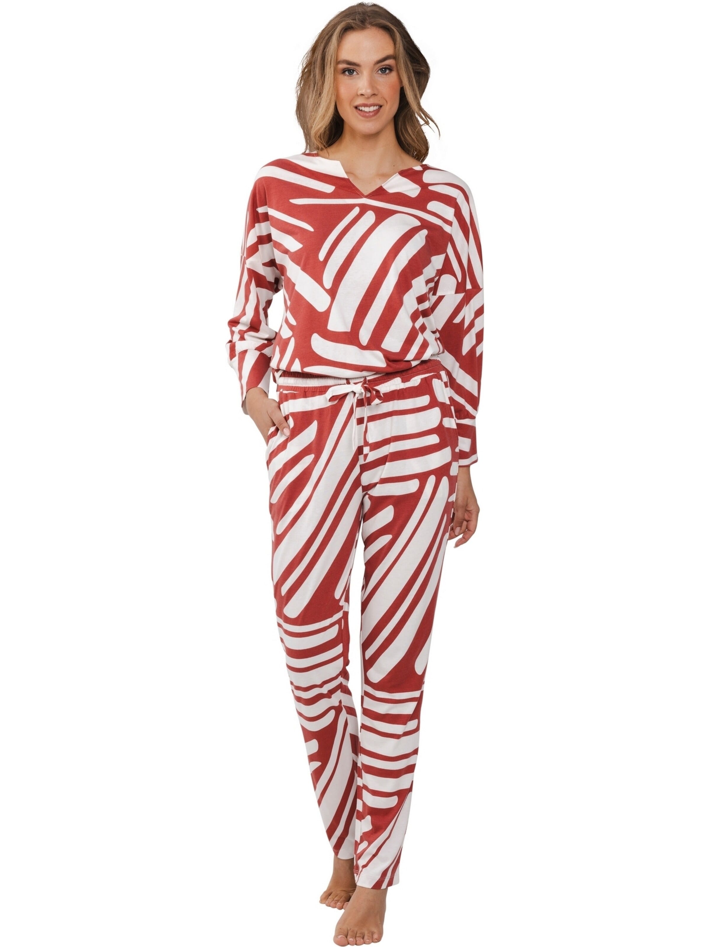 Pastunette Pyjama‌‌‌‌‌‌‌‌‌ in Rot: Vorderseite