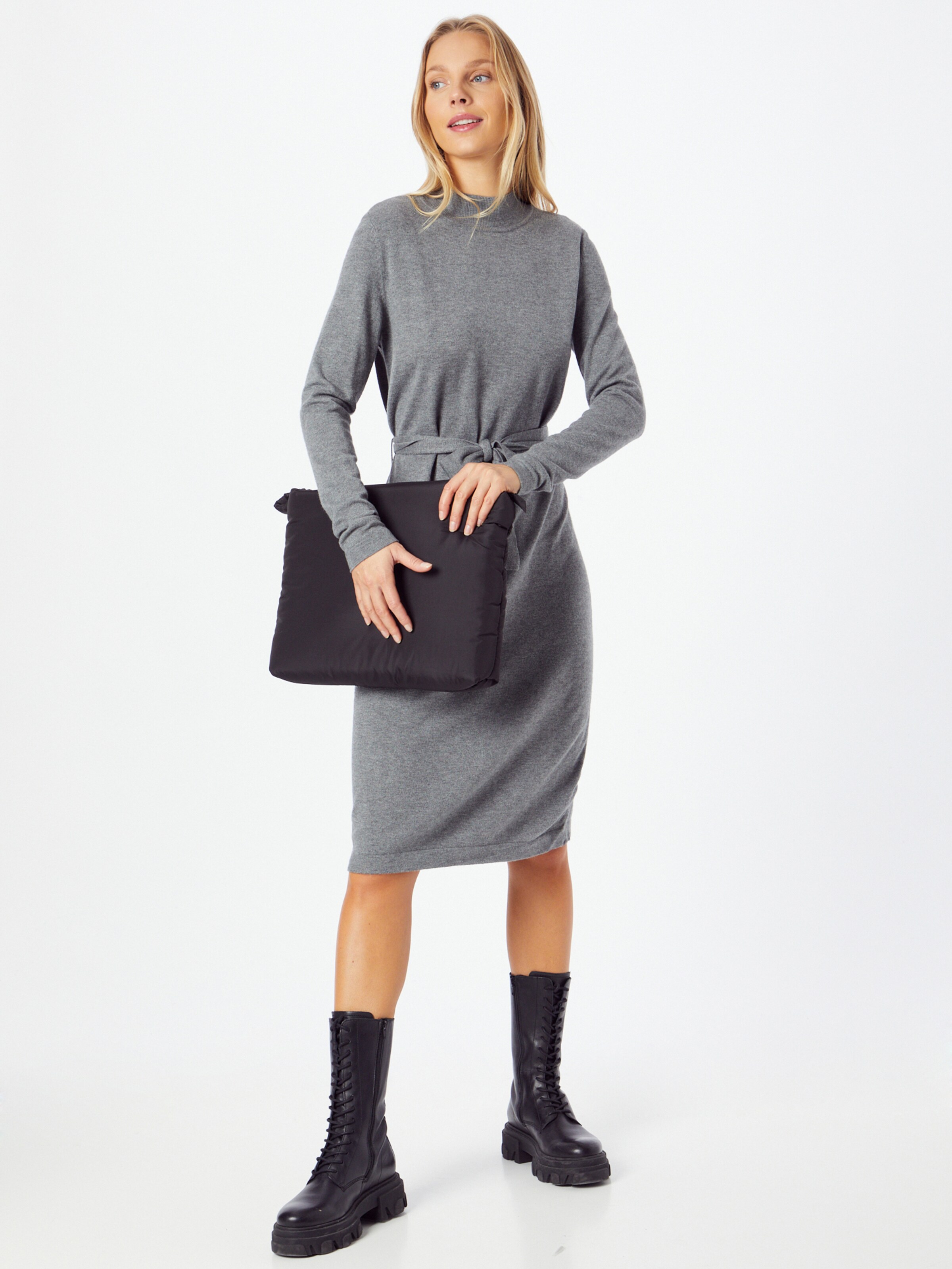 Frauen Kleider VILA Kleid in Graumeliert - WJ29594 Frauen Kleider VILA Kleid in Graumeliert - WJ29594