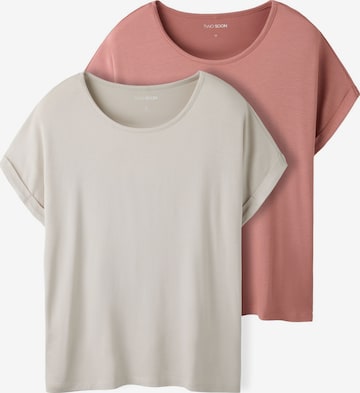 TWO SOON Shirt in Grijs: voorkant