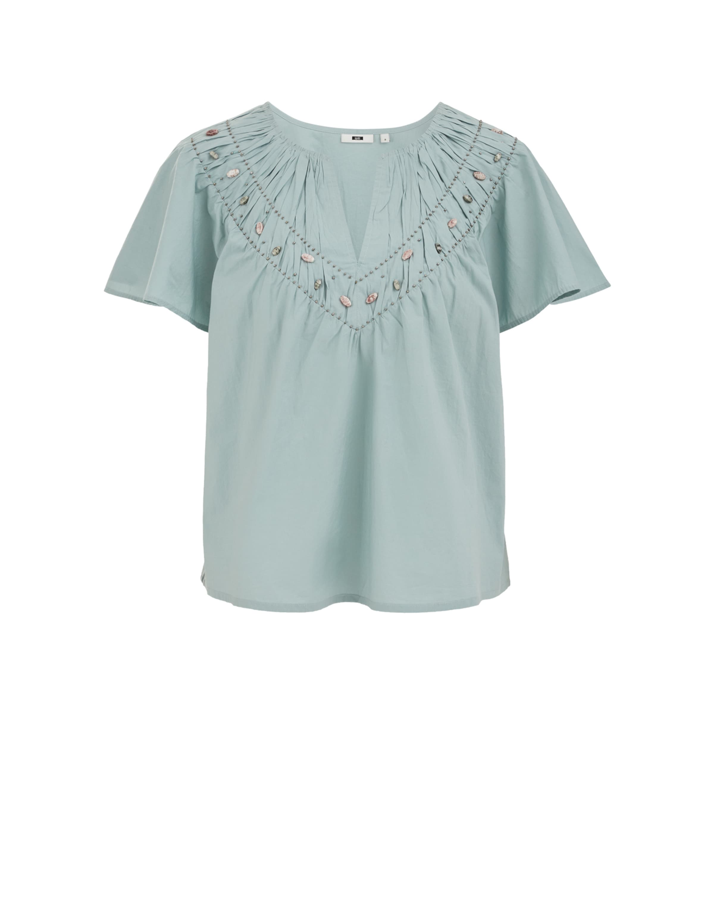 Bluză de la WE Fashion pe albastru: față