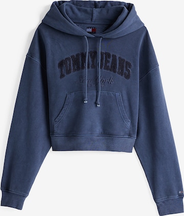 Tommy Jeans Mikina – modrá: přední strana