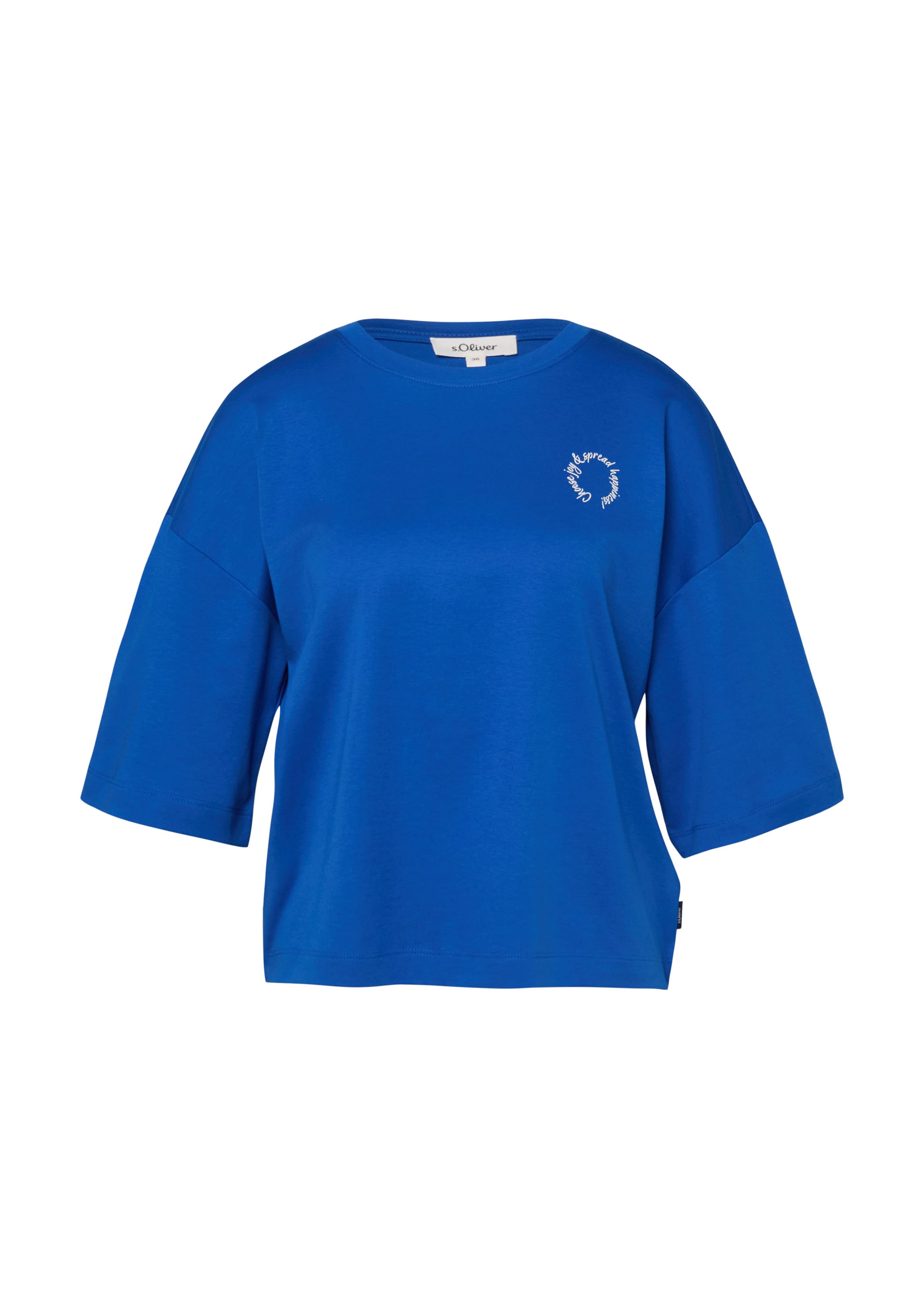 s.Oliver Shirt in Blauw: voorkant