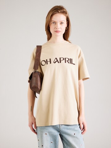 Maglietta di OH APRIL in beige: frontale