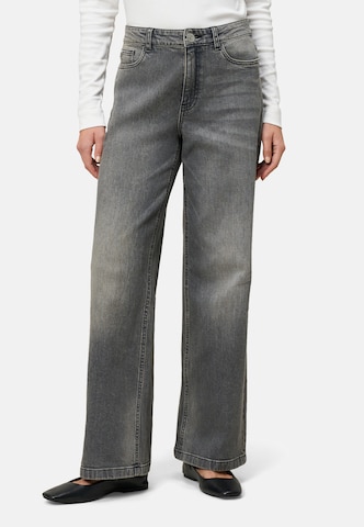 Wide leg Jeans di zero in grigio: frontale