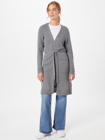 VILA Knit cardigan 'MARLA' in Grey: front